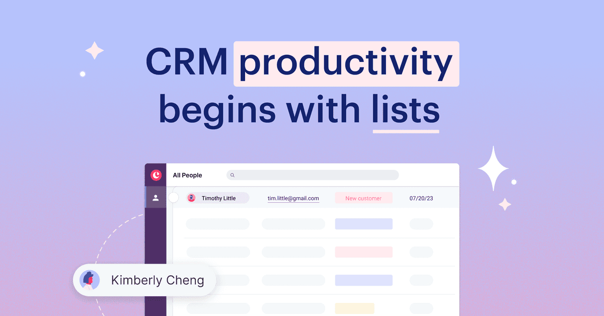 Featured image: CRM productivity begins with lists