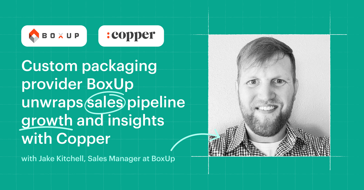 Featured image: Custom packaging provider BoxUp unwraps sales pipeline growth and insights with Copper