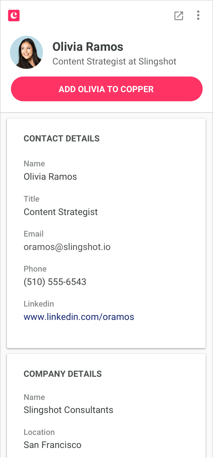Suggested Contact